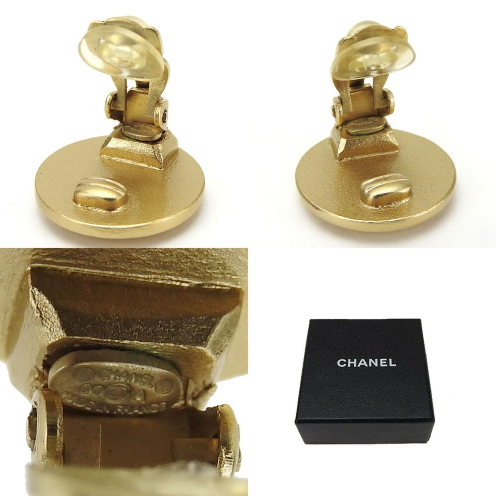 CHANEL Red Logo Earrings - Picture 4 of 4